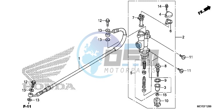 RR. BRAKE MASTER CYLINDER