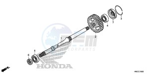 TRX500FAE TRX500FA Europe Direct - (ED) drawing FINAL SHAFT