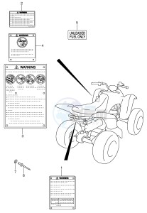 LT-Z250 (E19) drawing LABEL (MODEL K4 K5 K6 K7)