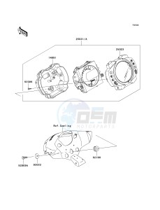 ZX 1000 E [NINJA ZX-10R] (E8F-E9FA) 0E9FA drawing METER-- S- -