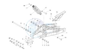 GPR - 50 CC VTHVXA00 2T drawing REAR ARM