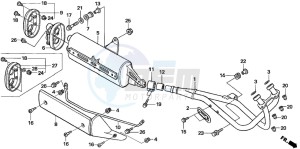 FJS600 SILVER WING drawing EXHAUST MUFFLER