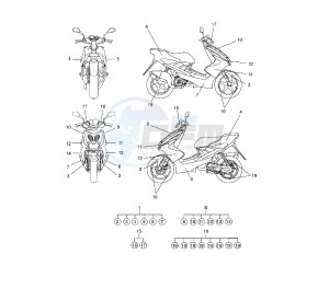 YQ AEROX 50 drawing GRAPHIC REPLICA FIAT