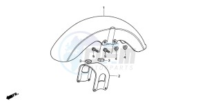 NV750C2 drawing FRONT FENDER