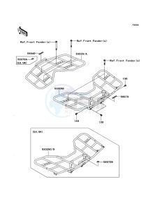 KVF650 4x4 KVF650D6F EU GB drawing Carrier(s)