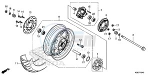 MSX125AH Europe Direct - (ED) drawing REAR WHEEL