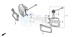 GL1500SE GOLDWING SE drawing CORNERING LAMP (SI)