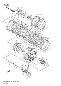 GSX-R1000 (E3-E28) drawing CLUTCH