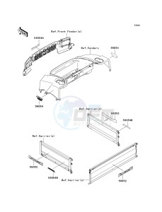 KAF 950 G [MULE 4010 TRANS4X4 DIESEL] (G9F-GAF) GAF drawing DECALS