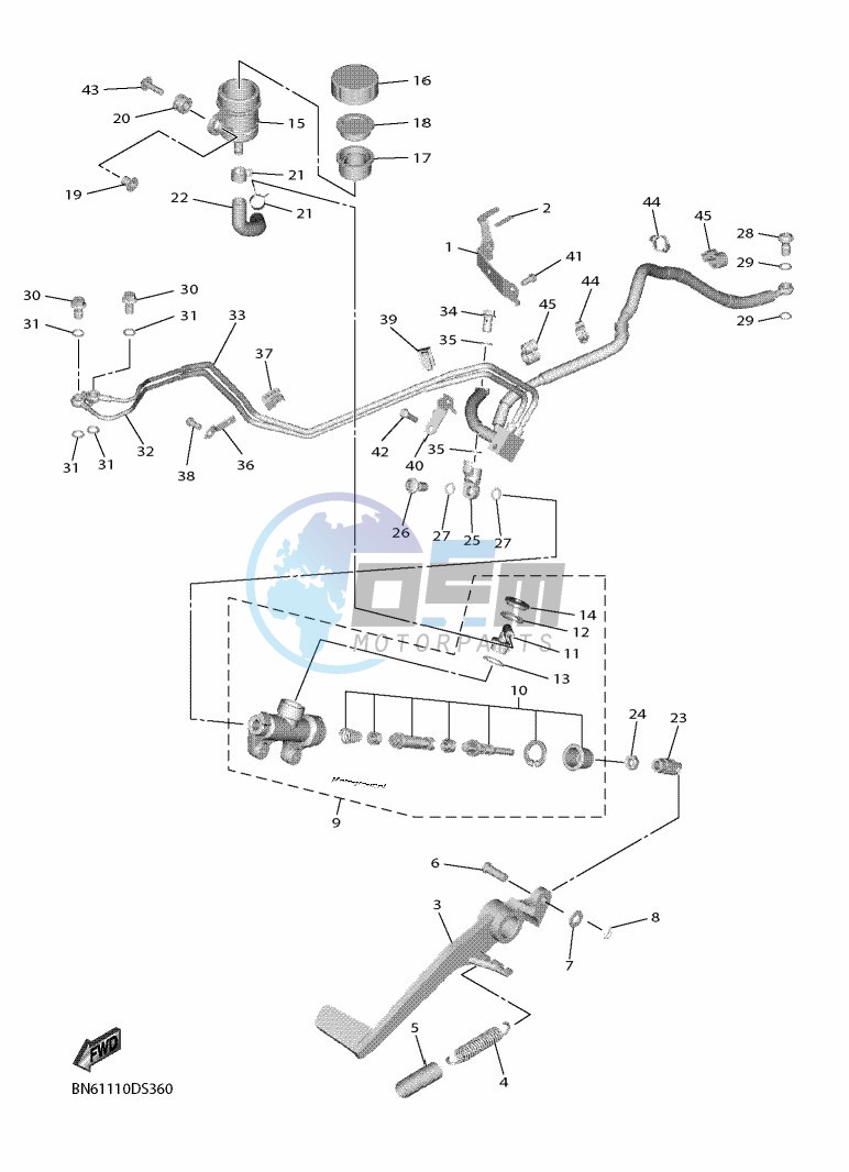 REAR MASTER CYLINDER