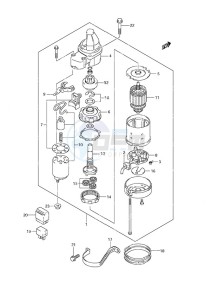 DF 20A drawing Starter Motor Electric Starter