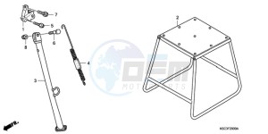 CRF250X9 Europe Direct - (ED / CMF) drawing STAND