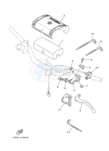 YZ250 (1SS8 1SS8) drawing HANDLE SWITCH & LEVER