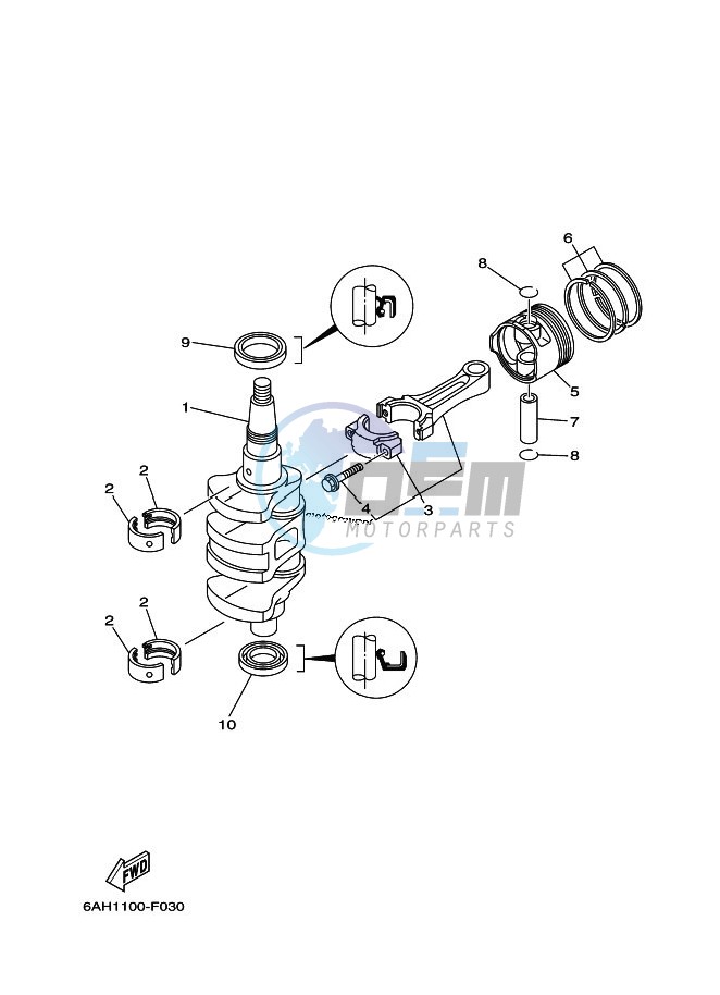 CRANKSHAFT--PISTON