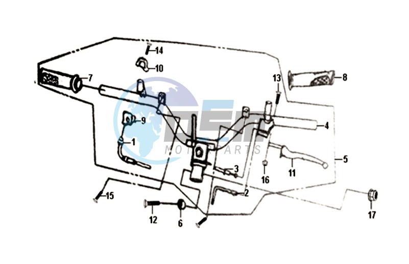 HANDLEBAR / BRAKE LEVERS /CABLES