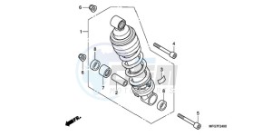 CB600F9 Spain - (SP) drawing REAR CUSHION