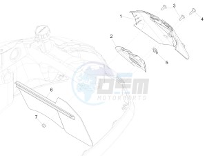 GTS SUPER 150 4T 3V IE NOABS E3 (APAC) drawing Rear cover - Splash guard