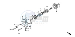 NSR50S drawing WATER PUMP