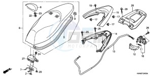 WW125EX2C drawing SEAT