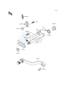 KX 80 R T [KX80 SMALL AND BIG WHEEL] (R1-T1) [KX80 SMALL AND BIG WHEEL] drawing GEAR CHANGE MECHANISM