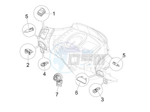 NRG 50 power DD (UK) UK drawing Selectors - Switches - Buttons