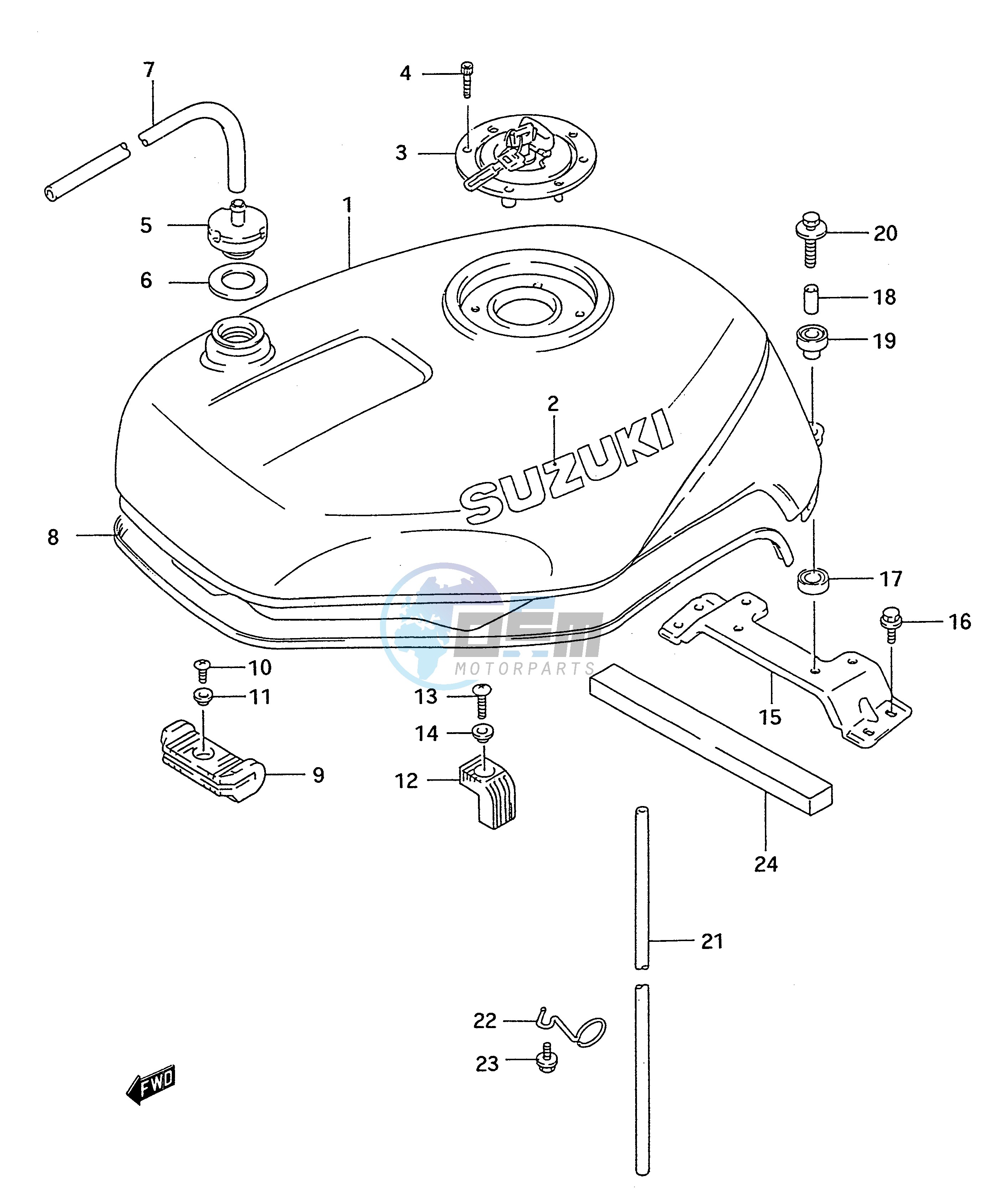 FUEL TANK (MODEL R)