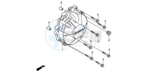 CB600F CB600F drawing GENERATOR COVER