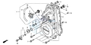 ST1300 drawing FRONT CRANKCASE COVER