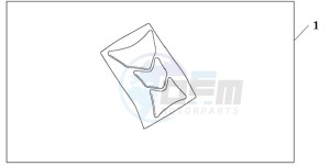 XL125VA EU / CMF - (EU / CMF) drawing TANK PAD HONDA WING LOGO