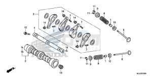 NC750SE NC750S Continue » Europe Direct - (ED) drawing CAMSHAFT/ VALVE