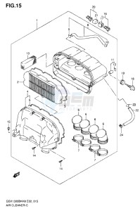 GSX1300B B-KING drawing AIR CLEANER