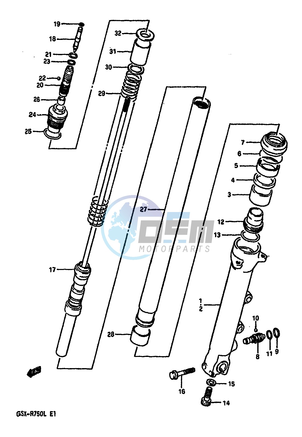 FRONT DAMPER (MODEL K)