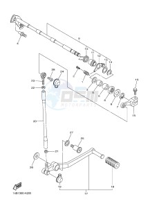 YZF-R1 998 R1 (1KBJ 1KBK) drawing SHIFT SHAFT