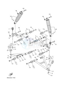 YFM450FWBD YFM45KPAJ KODIAK 450 EPS (BB57) drawing FRONT SUSPENSION & WHEEL