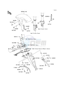 ZR 750 L [Z750 EU] (L7F-L8F) L8F drawing FENDERS