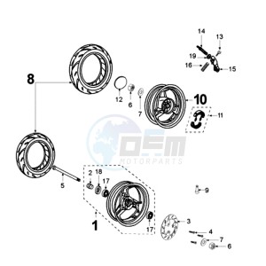 VIVA 3 L 50 4T SIXTIES drawing WHEELS