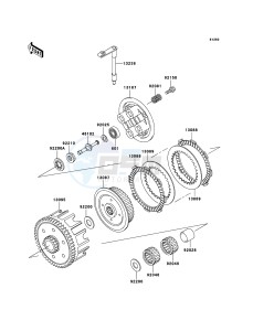 KX85 / KX85 II KX85B8F EU drawing Clutch