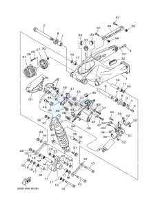 XT1200ZE SUPER TENERE ABS (BP91) drawing REAR ARM & SUSPENSION