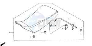 TRX350FM FOURTRAX 350 4X4 drawing SEAT