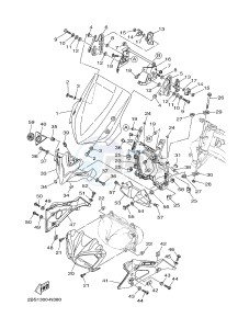 XT1200ZE SUPER TENERE ABS (2KBF) drawing WINDSHIELD