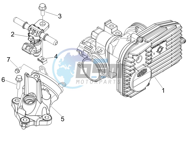 Throttle body - Injector - Union pipe