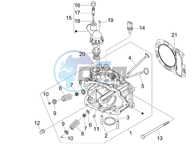 Cilinder head unit - Valve