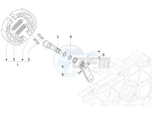 Primavera 50 4T-2V 25 kmh (EMEA) drawing Rear brake - Brake jaw