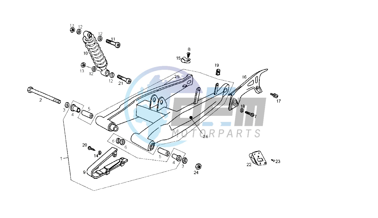 SWING ARM - SHOCK ABSORBER