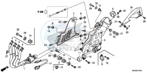 CBR1000RRF Fireblade - CBR1000RR 2ED - (2ED) drawing EXHAUST MUFFLER