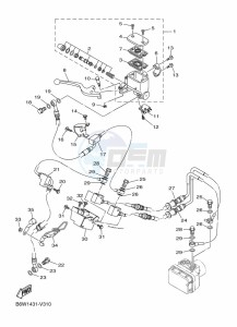 MT-03 MTN320-A (B6W4) drawing FRONT MASTER CYLINDER