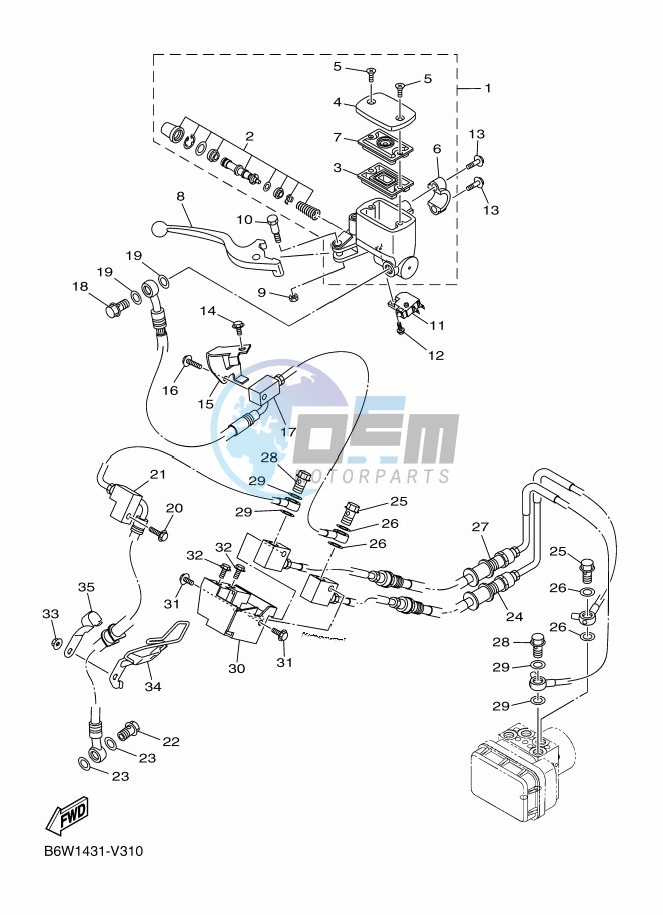 FRONT MASTER CYLINDER