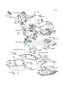 ER-6f ABS EX650B6F GB XX (EU ME A(FRICA) drawing Frame Fittings(-JKAEX650ABA022143)