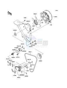 MULE 3010 DIESEL 4x4 KAF950D8F EU drawing Water Pump