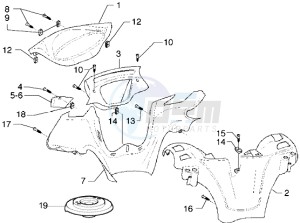 X9 500 drawing Handlebars covers